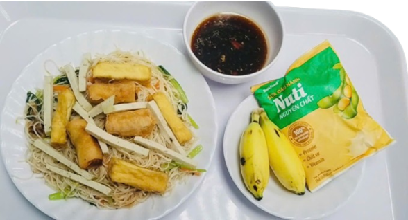 Vegetarian meal tray 02